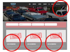 Example of fraud website