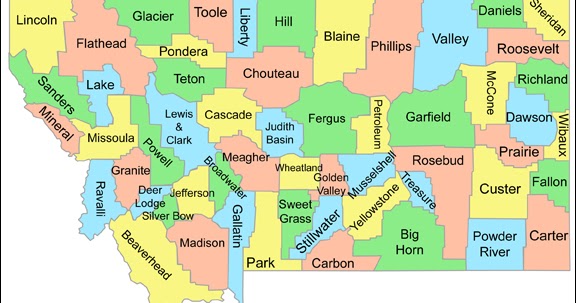 Map Of Montana Counties More Resources - Montana Department Of Justice